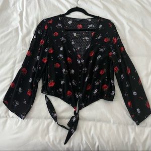 American Eagle Flower Blouse